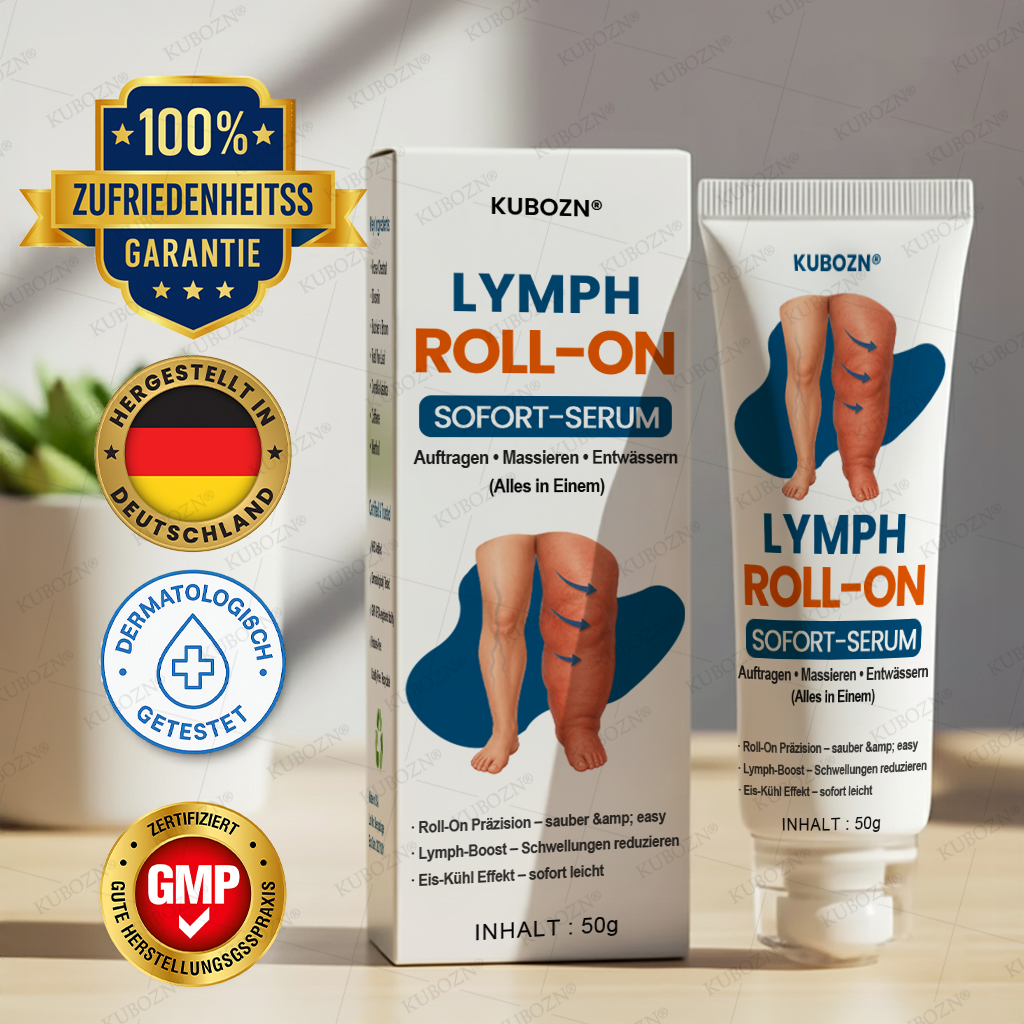 ⚡KUBOZN® Roll-On Creme zur Lymphdrainage & Schwellungslinderung